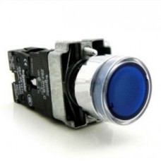 Μπουτόν με LED Πόρτα Πίνακα Φ22 1NO Μπλέ 110V EL2-BW3671